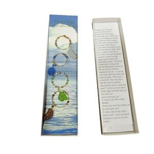 Ocean Page Seaglass Wine Markers Charms Sea Recycled